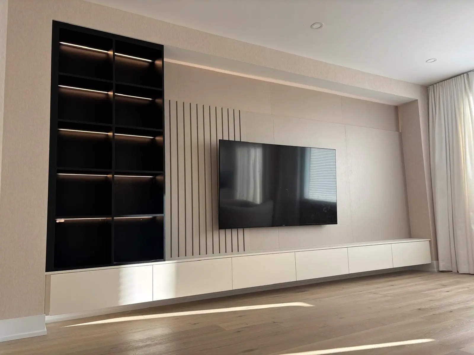 TV Wall Unit in Oshawa | Stunning Modern Media Wall by William Millwork