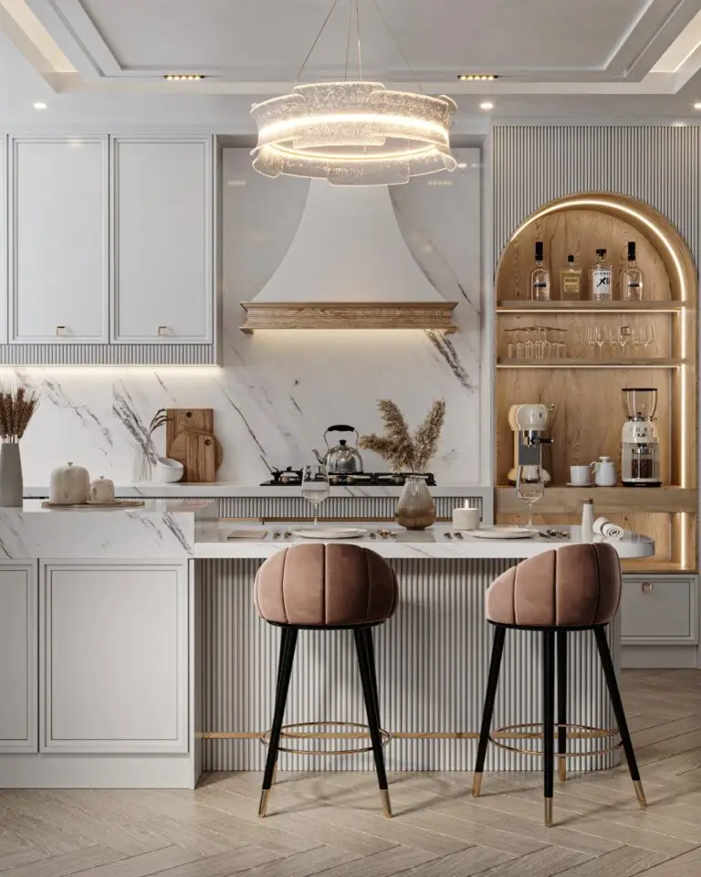 transitional kitchen cabinetry styles with shaker doors and quartz island