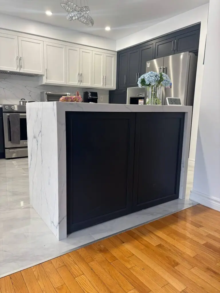 plywood kitchen cabinets with custom shaker doors in North York kitchen renovation