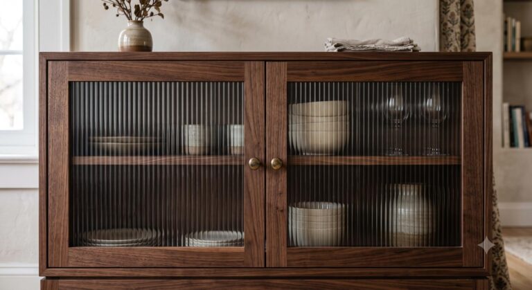 Custom glass cabinet doors in Vaughan