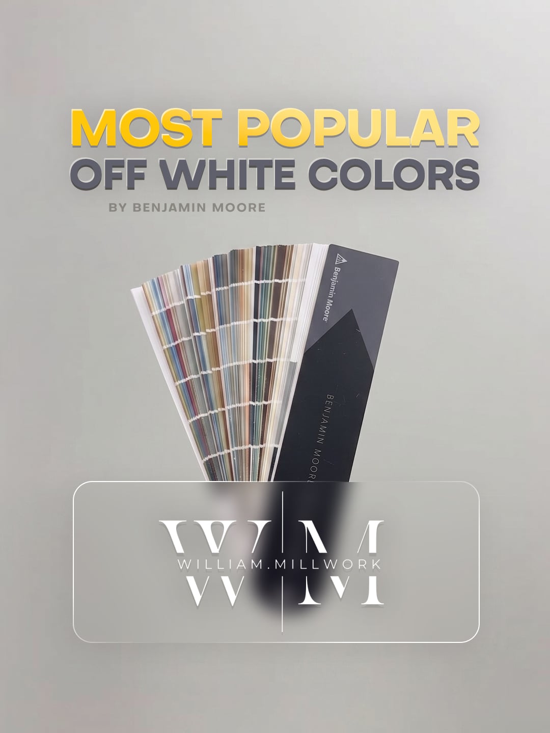 Benjamin Moore White & Off-White Paint Colours for Kitchen Cabinets